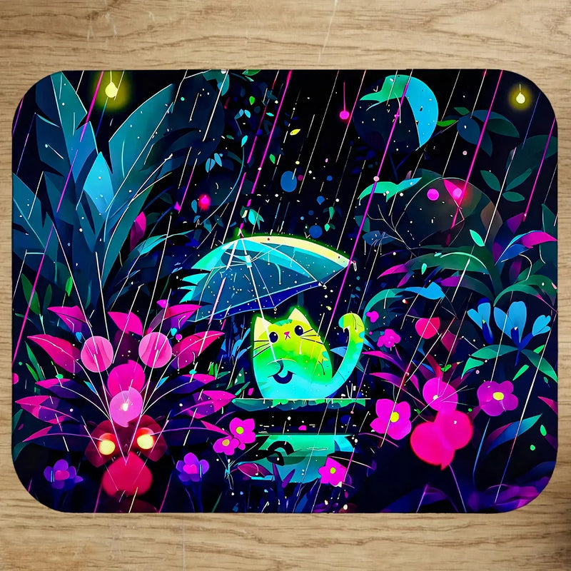 Tapis de Souris Chat Néon
