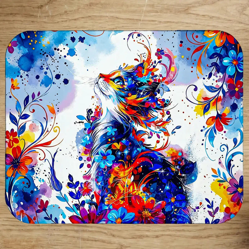 Tapis de Souris Chat Peinture illustré à la main en Anjou