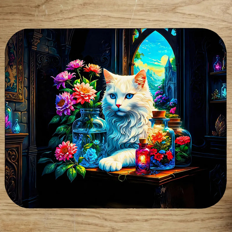 Tapis de Souris Chat Royal illustré à la main en Anjou