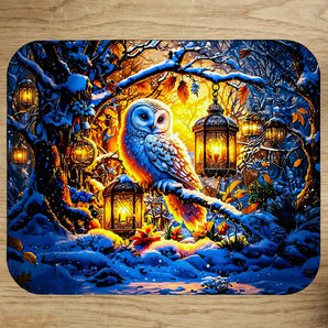Tapis de Souris Chouette illustré à la main en Anjou