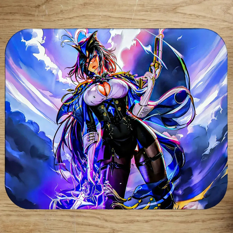 Tapis de Souris Clorinde Genshin Impact illustré à la main en Anjou