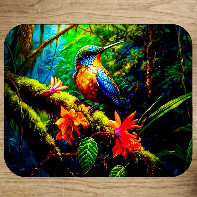 Tapis de Souris Colibri illustré à la main en Anjou