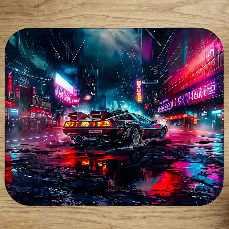 Tapis de Souris Retour vers le Futur illustré à la main en Anjou