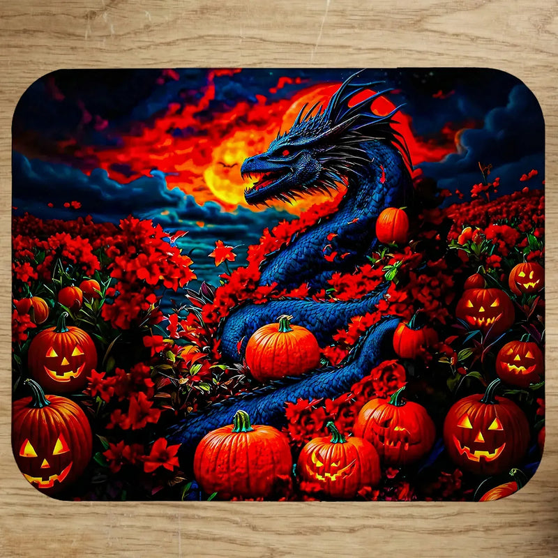 Tapis de Souris Dragon Halloween illustré à la main en Anjou