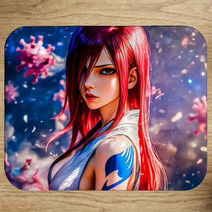 Tapis de Souris Erza Fairy Tail illustré à la main en Anjou