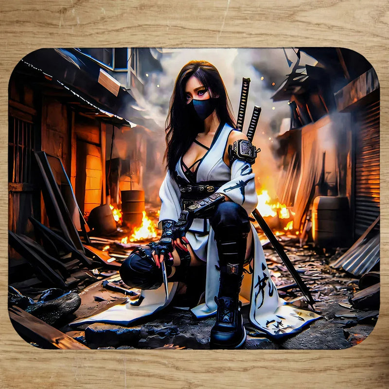 Tapis de Souris Ninja illustré à la main en Anjou