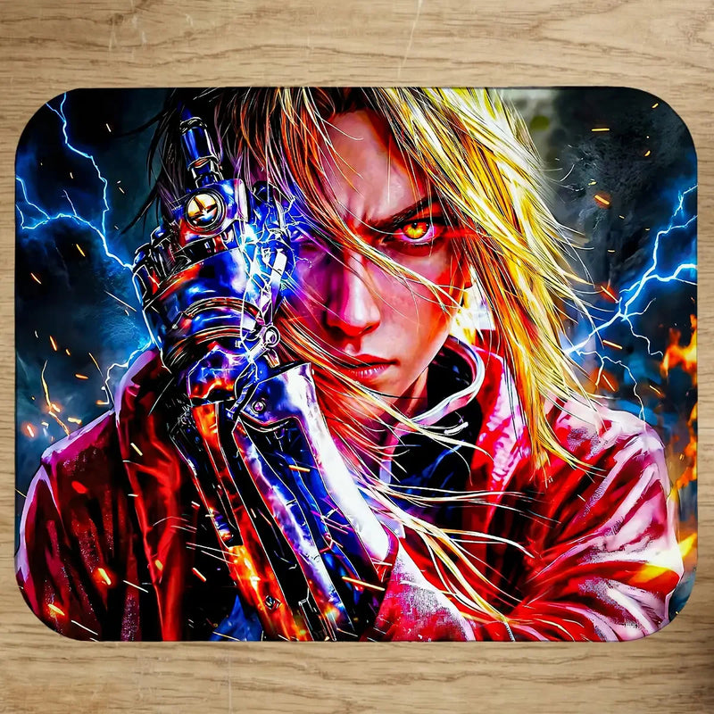 Tapis de Souris FullMetal Alchemist illustré à la main en Anjou