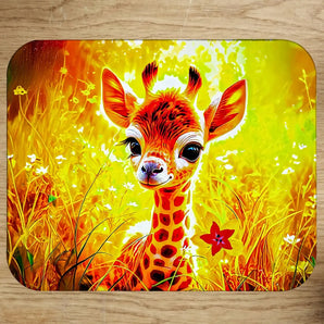 Tapis de Souris Girafe illustré à la main en Anjou