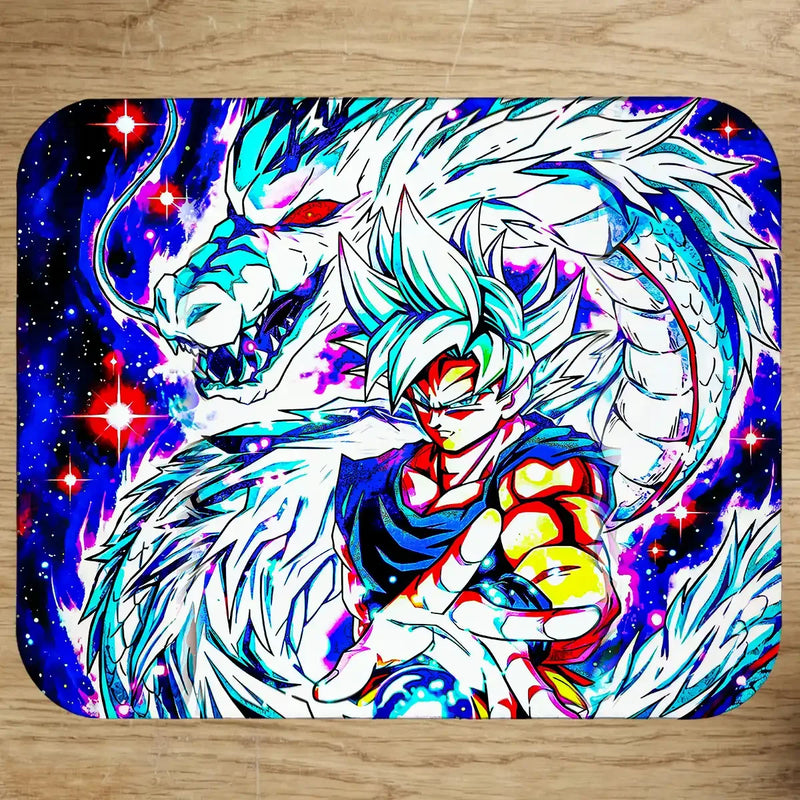 Tapis de Souris Goku Ultra Instinct Dragon Ball illustré à la main en Anjou