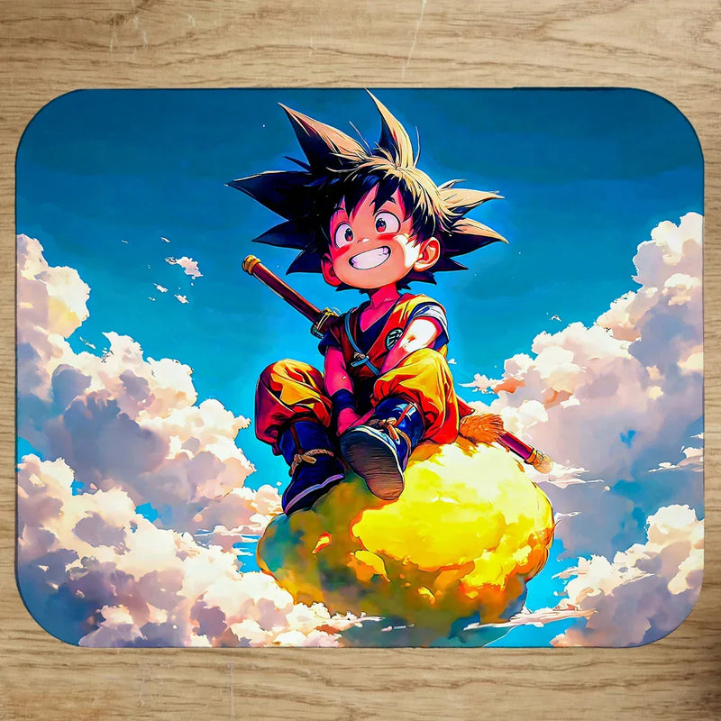 Tapis de Souris Goku Nuage Magique Dragon Ball illustré à la main en Anjou