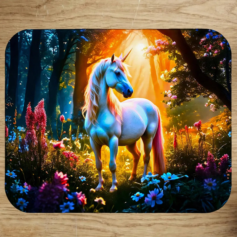 Tapis de Souris Licorne illustré à la main en Anjou