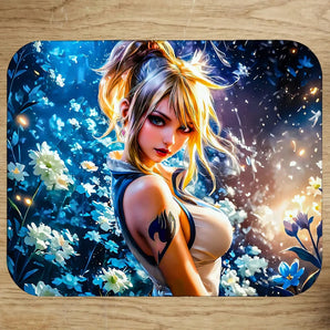 Tapis de Souris Lucy Heartfilia Fairy Tail illustré à la main en Anjou