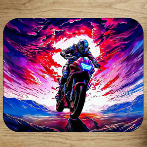 Tapis de Souris Moto Sportive illustré à la main en Anjou