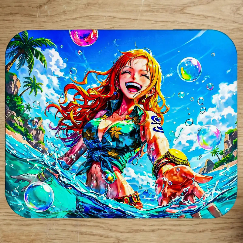 Tapis de Souris Nami One Piece illustré à la main en Anjou