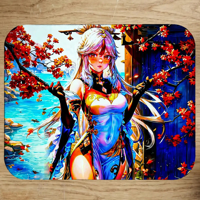 Tapis de Souris Ningguang Genshin Impact illustré à la main en Anjou
