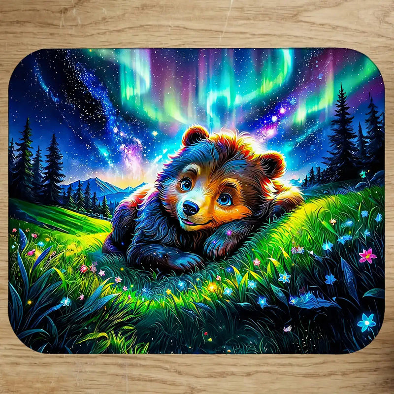 Tapis de Souris Ourson illustré à la main en Anjou
