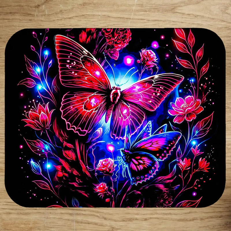 Tapis de Souris Papillon Violet illustré à la main en Anjou