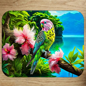 Tapis de Souris Perroquet illustré à la main en Anjou