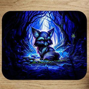 Tapis de Souris Renard Sombre illustré à la main en Anjou