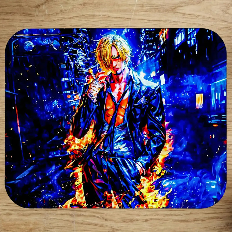 Tapis Sanji One Piece illustré à la main en Anjou