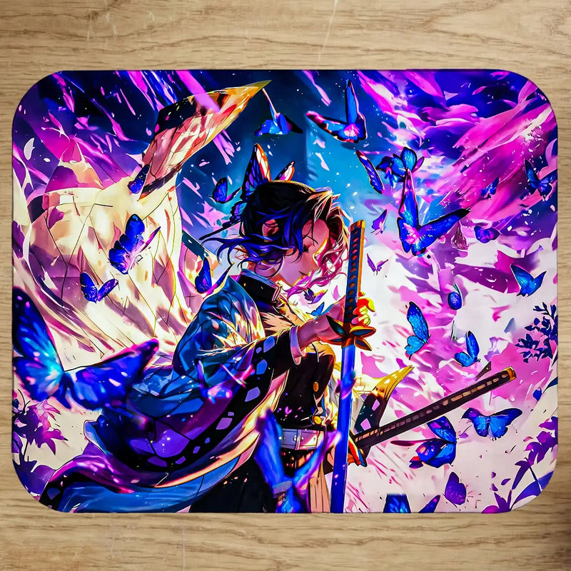 Tapis de Souris Shinobu Kocho Demon Slayer illustré à la main en Anjou