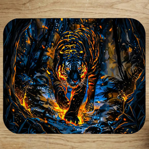 Tapis de Souris Tigre Lave illustré à la main en Anjou