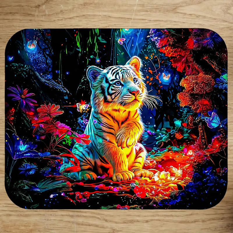 Tapis de Souris Tigreau illustré à la main en Anjou