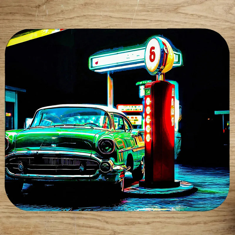 Tapis de Souris Voiture Vintage illustré à la main en Anjou