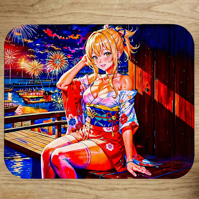Tapis de Souris Yoimiya Genshin Impact illustré à la main en Anjou
