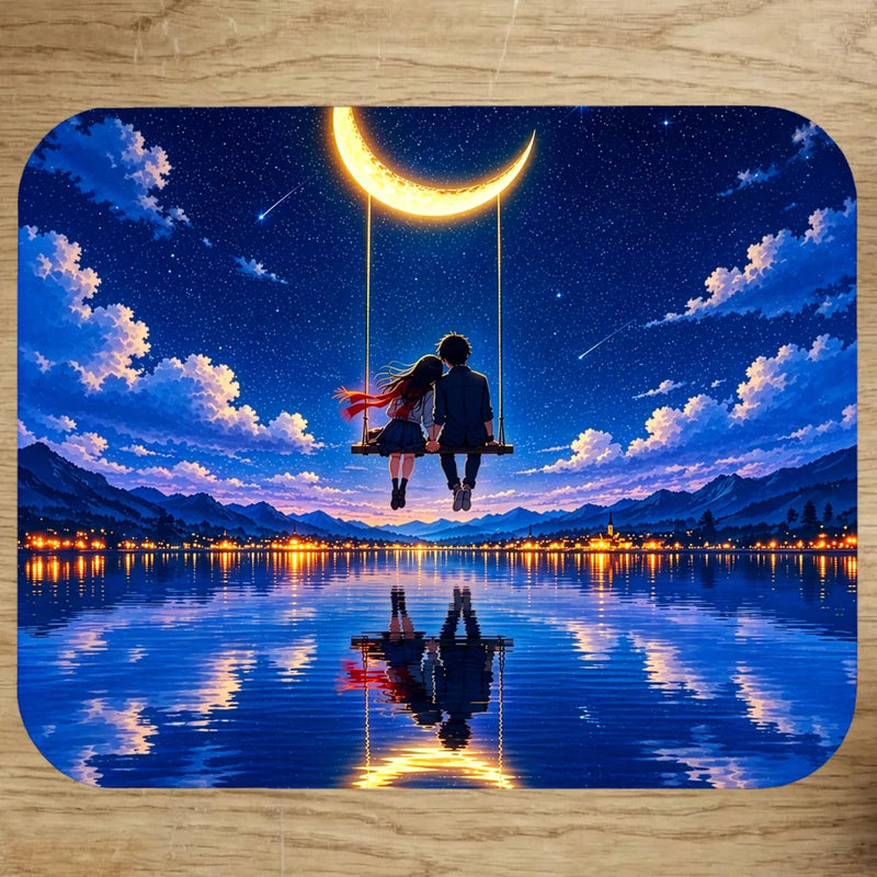 Tapis de Souris Saint-Valentin illustré à la main en Anjou