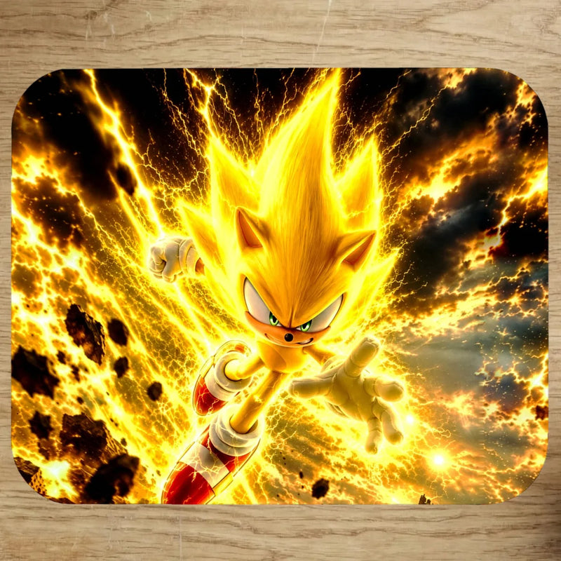 Tapis de Souris Super Sonic illustré à la main en Anjou