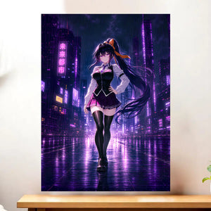 Affiche Akeno Himejima High School DxD illustrée à la main en Anjou