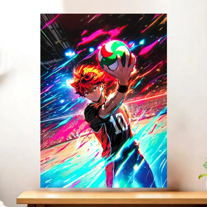 Affiche Haikyuu illustrée à la main en Anjou