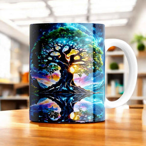 Mug Arbre de Vie illustré à la main en Anjou