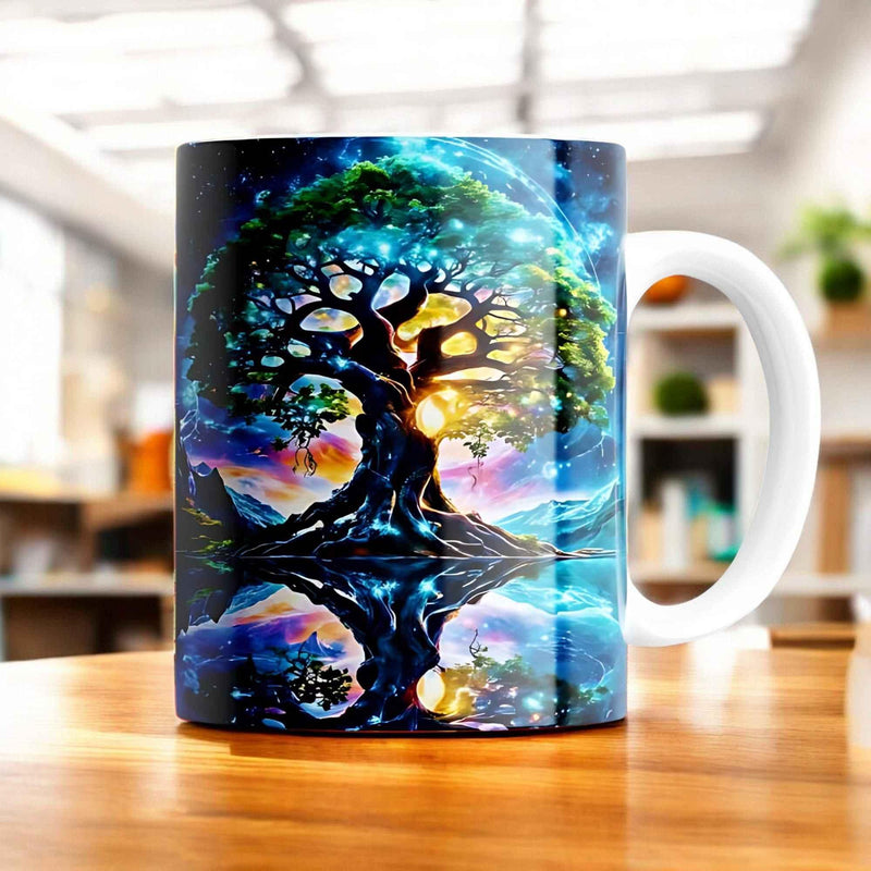 Mug Arbre de Vie illustré à la main en Anjou