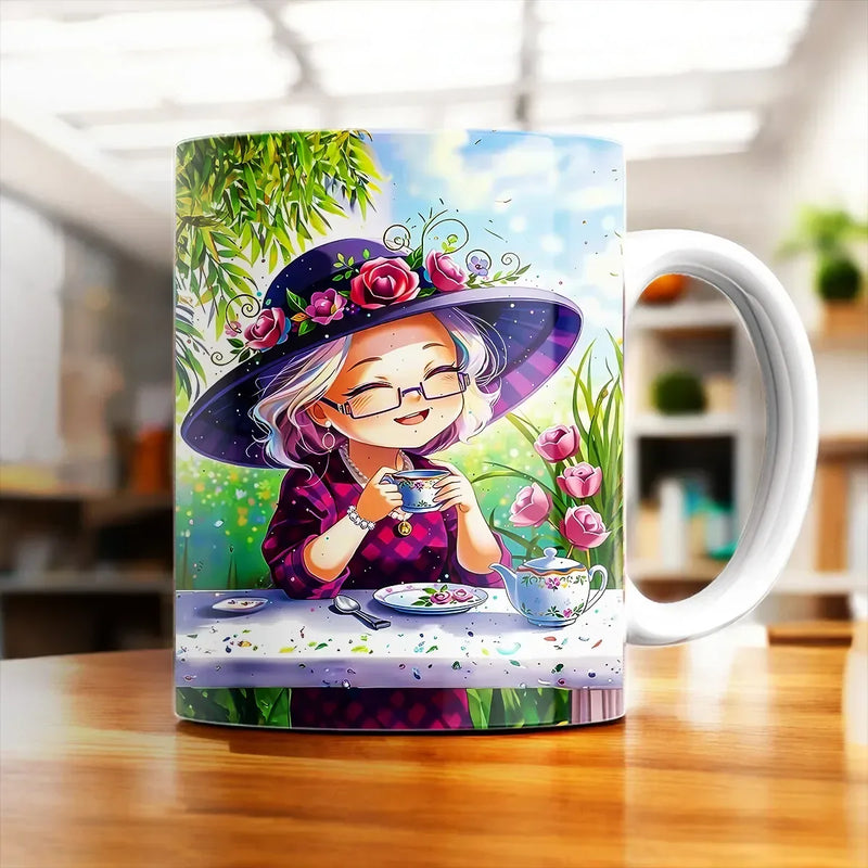 Mug Mamie illustré à la main en Anjou