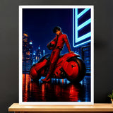 Cadre Blanc Akira illustré à la main en Anjou