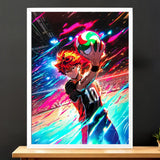 Cadre Blanc Haikyuu illustré à la main en Anjou