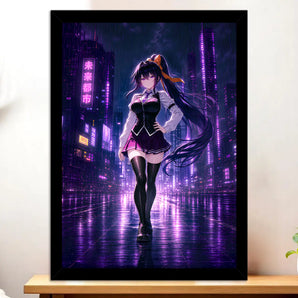 Cadre Noir Akeno Himejima High School DxD illustré à la main en Anjou