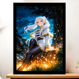 Cadre Noir Frieren Sousou no Frieren illustré à la main en Anjou
