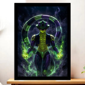 Cadre Noir Meruem Hunter x Hunter illustré à la main en Anjou
