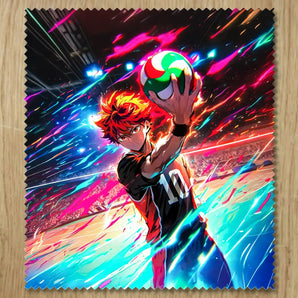 Chiffonnette Haikyuu illustrée à la main en Anjou