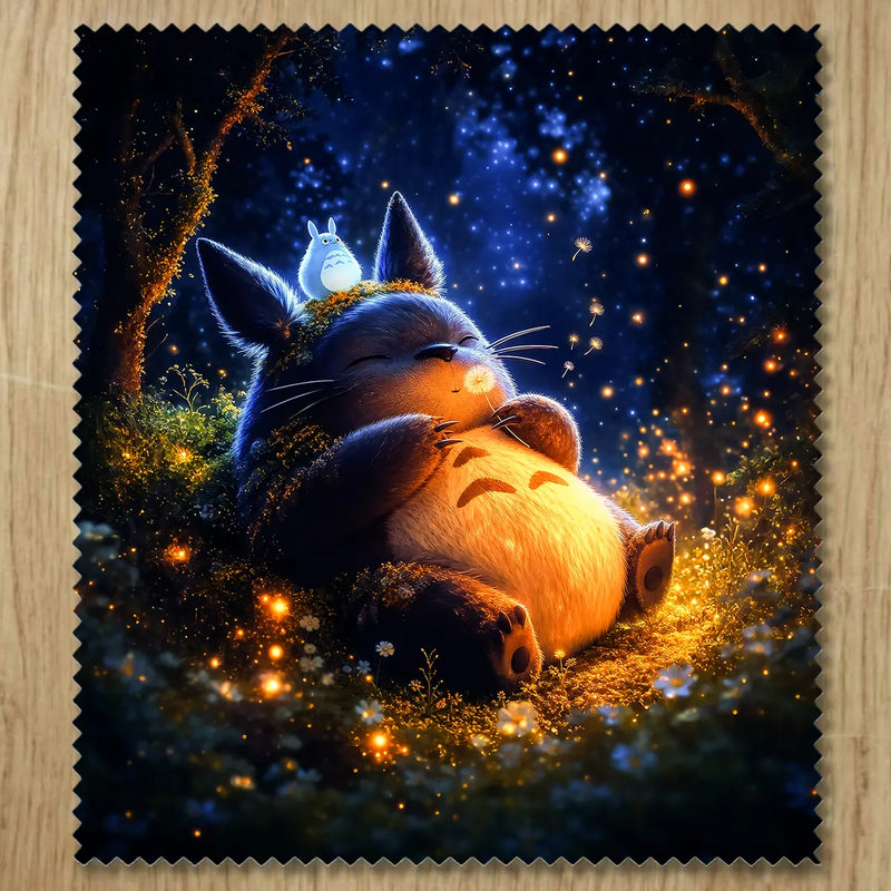 Chiffonnette Totoro illustrée à la main en Anjou