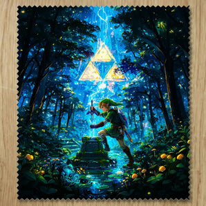 Chiffonnette Zelda illustrée à la main en Anjou