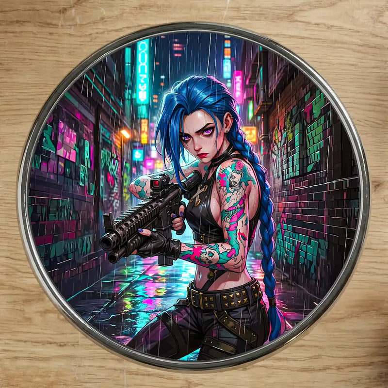 Magnet Jinx illustré à la main en Anjou