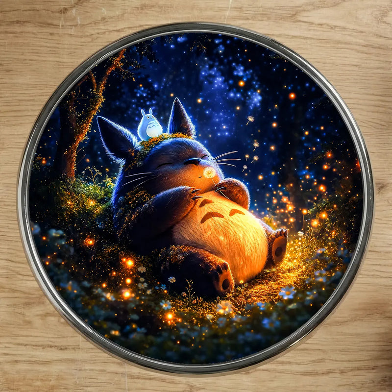 Magnet Totoro illustré à la main en Anjou