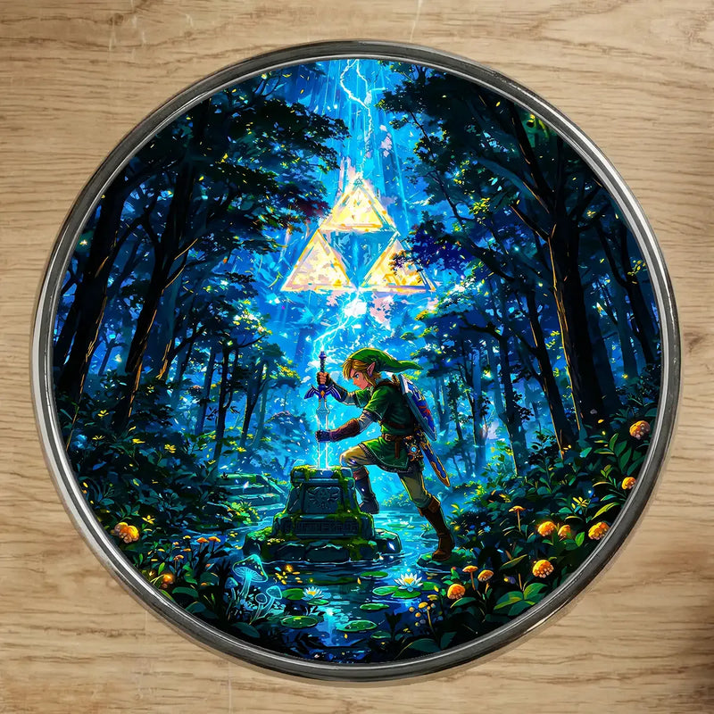 Magnet Zelda illustré à la main en Anjou