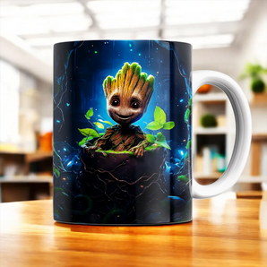 Mug Groot illustré à la main en Anjou