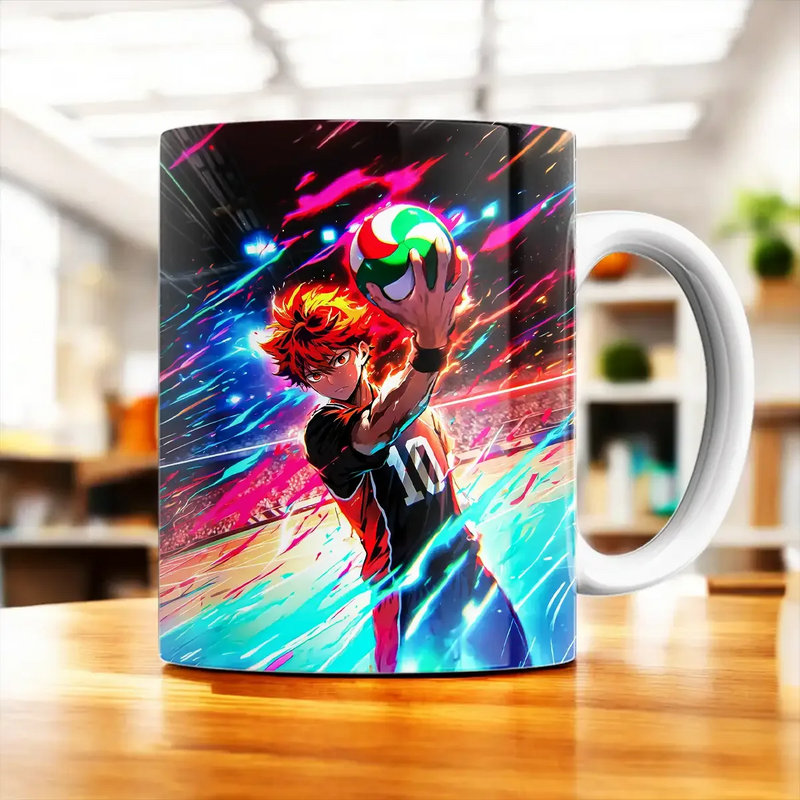 Mug Haikyuu illustré à la main en Anjou