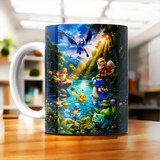Tasse Pokémon starters de Kanto illustrée à la main en Anjou